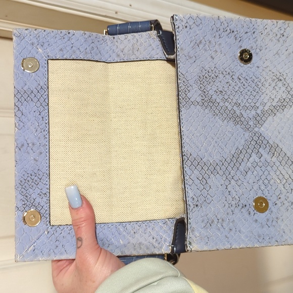 NWOT Kate Spade leather snakeskin-like handbag - Picture 8 of 13